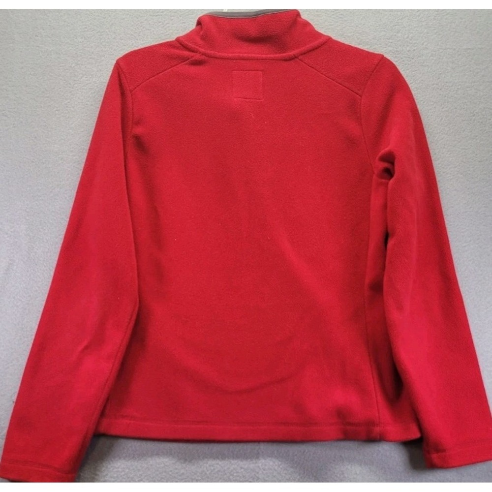 Old Navy Teddy Sweater Womens Size Small Red 1/4 Zip Casual Soft Comfy LS Fleece - Picture 6 of 9